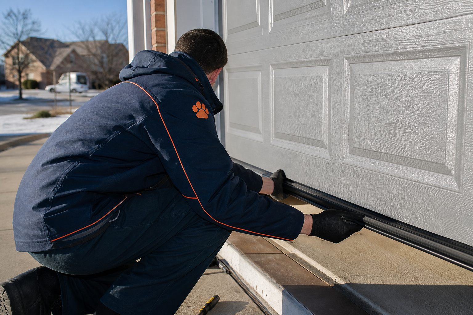 Garage door repair newmarket - Chow Chow Garage Doors technician at work