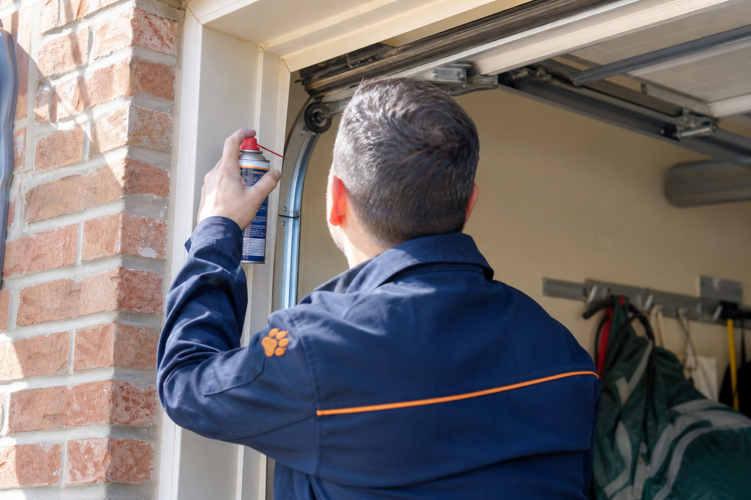 Garage door repair pickering - Chow Chow Garage Doors technician at work